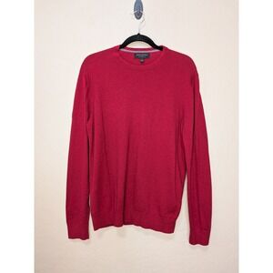 Banana Republic Mens Red Silk Cashmere Blend Crew Neck Sweater Large